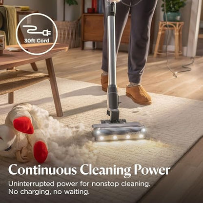 Bissell PowerClean FurFinder Corded Stick Vacuum, Tangle-Free Brush Roll, 30-Foot Power Cord, Self-Standing, HEPA Filtration, Bright Headlights, 4282K - style: PowerClean FurFinder Corded