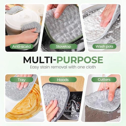 2026 New Multipurpose Wire Dishwashing Rags, Double Layer Metal Scrubbing Pads, Non-Scratch Reusable Cleaning Cloths for Kitchen, Pots, Pans, Sinks, Wet and Dry Use (20Pcs) - color: 20pcs