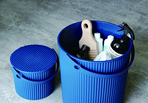 八幡 Chemical Basket Navy 28.2 X X omuniuttexi Neutral (with Lids, bakketto) Large