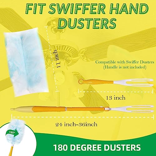Duster Refills,Static Dust Removal Brush Disposable Replacement Head Compatible with Swiffer Duster Refills for Electronics, Furniture, Blinds, Ceiling Fans (Blue, 30 PCS) - color: Blue, size: 30 Refills