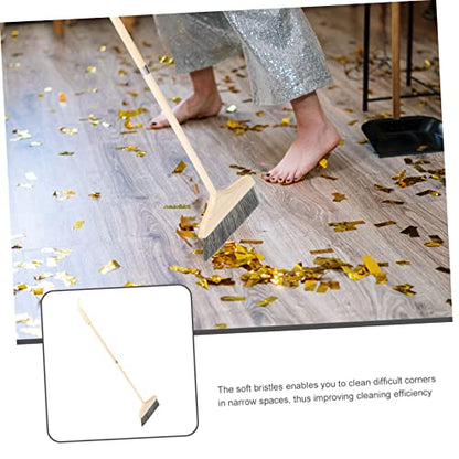 Long Handle Soft Broom for Indoor Cleaning Lightweight Dust Broom with Detachable Design Efficient Sweeping Tool for Home and Office
