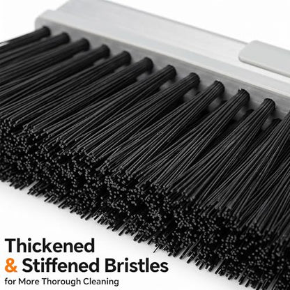 CTIME Outdoor Broom，Heavy Duty Broom 15.7" Broom Head Width, 50" Long Handle Outdoor Large Angle Brooms with Stiff Bristles for Garage, Patio, Porch