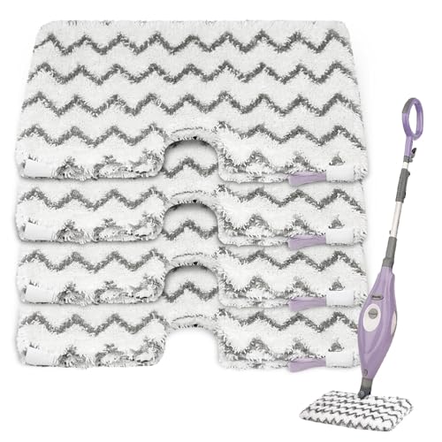 Steam Mop Replacement Pads for Shark S3500 Series S3501 S3601 S3550 S3801 S3901 SE450 S3601D S3901D S2901 S2902 Microfiber Steam Pocket Mop Pads Washable, 4 Pack - size: 4 Pack