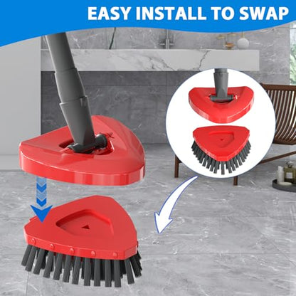 Small Full Bristle Scrub Brush ONLY for O-Cedar RinseClean 2-Tank System - color: Gray (1 Pcs for Rinseclean)