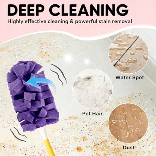 Fleece Reusable Duster Refills Compatible with Swiffer Hand Duster, 360 Washable Heavy Duty Duster Pads, Microfiber Washable Dusters Refills for Fan, Window, Furniture 6 Pack (Handle is Not Included) - color: 6 Pack (Mixed Color)