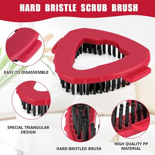 1 Pack Scrub Brush Replacement Head for O Cedar EasyWrin Spin Mop 1 Tank System, Spin Mop Replace Head Base, Shower Floor Scrubber, Hard Bristle Cleaning Brush for Bathroom Kitchen Wall Tile - size: 1-Tank Scrub Brush (1pc)