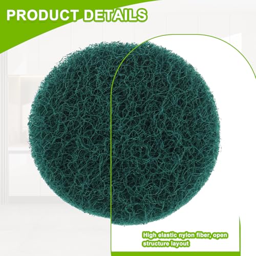16pcs Kitchen Pads Power Scrubber Pads Set Electric Scrubber Replacement Scouring Pads fit for Dremel Versa Scouring Pads,Green - size: Green