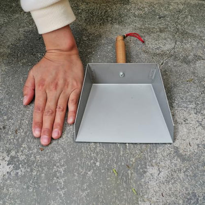 Mini Metal Dustpan and Brush Set, Natural Hand Broom, Stainless Steel Dust Pan, Heat-Safe for Fireplace Ash Cleaning, Anti-Static, Eco-Friendly - style: Mini Dustpan