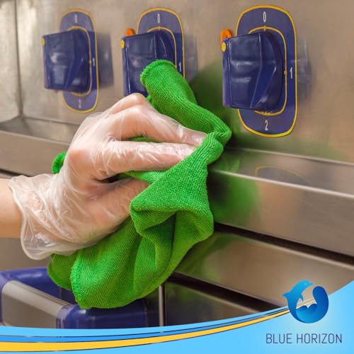 Cleaning Towel Washcloths, 12' x 12" All-Purpose Microfiber Rags - Ultra Soft Wash Cloths Reusable Shop Towels for Kitchen Bath Car Window Household Home and Commercial (Green, 12"X12" 24-Pack) - color: Green