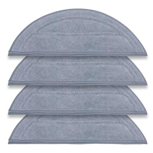 4Pack Washable Cloth Mop Pads for Roborock Saros 10/G30 Robot Vacuum, Replacement Parts Washing Mopping Pad Replacement Mop Pads for Efficient Home Cleaning - color: Saros 10 Mop