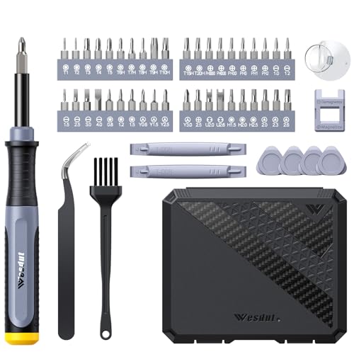 [Updated] Wesdut 52 in 1 Precision Screwdriver Set, [Super Durable] S2 Alloy Magnetic Screwdriver Repair Kit, Portable Mini Electronics Repair Tool for Phone Laptop PC Xbox Switch Watch Eyeglasses - style: 52in1-orange