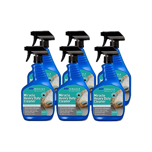 Miracle Sealants Miracle Heavy Duty Tile & Stone Cleaner, Grout Haze Remover, Non-Acidic, 32oz, 6 Pack - size: 32 Fl Oz (Pack of 6), style: Cleaner
