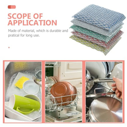 BESTYASH 20pcs Non-Scratch Kitchen Sponges Heavy-Duty Dish Scrubbers for Pots and Pans Multi-Functional Cleaning Pads for Household Use
