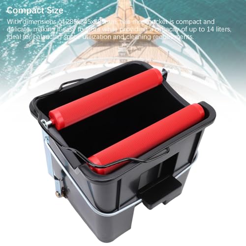 Akozon 14L Foot Pressure Pedal Spin Mop Bucket - Labor Saving Floor Cleaning System for Home and Marine Boat