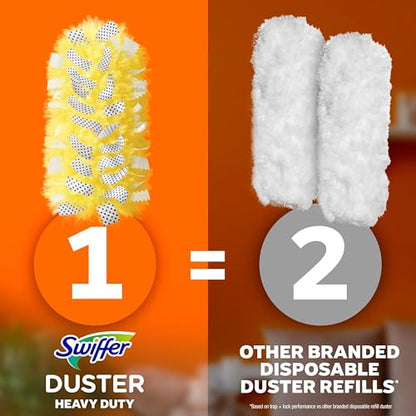 Swiffer Duster Kit with 3 ft Extendable Handle, Heavy Duty Dusting Starter Kit with 3 Refills, for Ceiling Fans, Vents and Hard to Reach Places - size: 4 Piece Set
