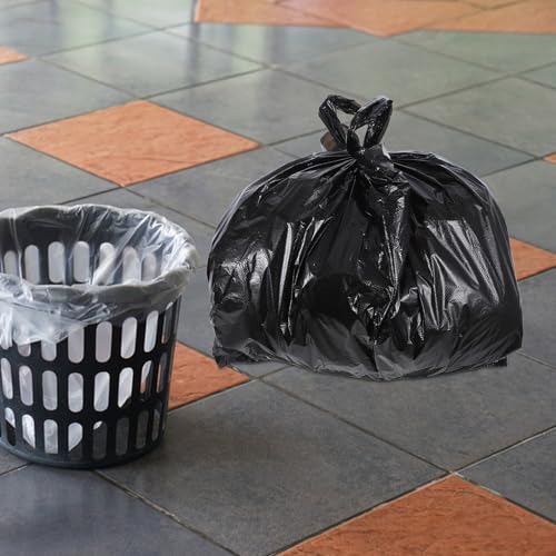 Alipis Heavy Duty Kitchen Garbage Bags with Drawstring, 100pcs 32x52 Thick Plastic Trash Can Liners for Bathroom and Office Waste Bins