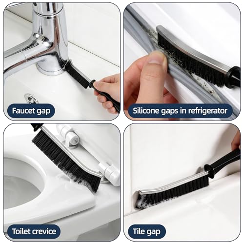 12-51’’ Telescopic Window Squeegee for High Windows, 2-in-1 Window Cleaning Kit with Extra Silicone Blade & Hook, Professional Squeegee for Shower Glass Doors (Window Squeegee Set)