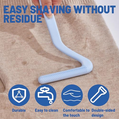 LELE LIFE 3pcs Pet Hair Removal Tool, Double-Sided Carpet Scraper Pet Hair Remover Carpet Rake, Cat Dog Hair Remover for Couch Rug Furniture Car