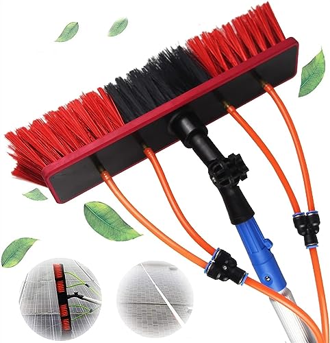 Window Cleaning Pole Water Fed Telescopic Brush Extendable Solar Photovoltaic Panel Cleaner Brush Outdoor Conservatory Roof Washing Equipment Tools Brush Head (Color : 30cm Brush Head, Size - color: 30cm Brush Head, size: /9.8Ft