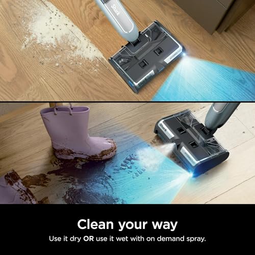 Shark HydroDuo with Dirt-Reveal Technology, Cordless, Everyday Hard Floor Cleaning System, Wet & Dry Debris Pickup, Mops & Scrubs All at Once, Hardwood, Tile, Laminate & Stone, WW200 (Renewed)