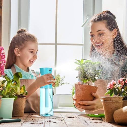 Spray Bottle For Hair,Continuous Spray Bottle, Fine Mist Empty Spraying Water Bottles for Plants, travel, Salons,Ironing and Cleaning (Blue) - color: Blue