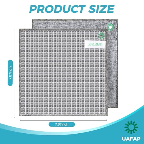 12Pcs New Upgrade 2-Layer Non Scratch Wire Dishcloth,Wire Dishwashing Rag,Reusable Quick-Dry Odor-Free Scrub Cloths for Dishes, Kitchen Cleaning Dish Rags for Cookware,Sinks, Dishes,Stove ﻿ - color: 12pcs Double Layer