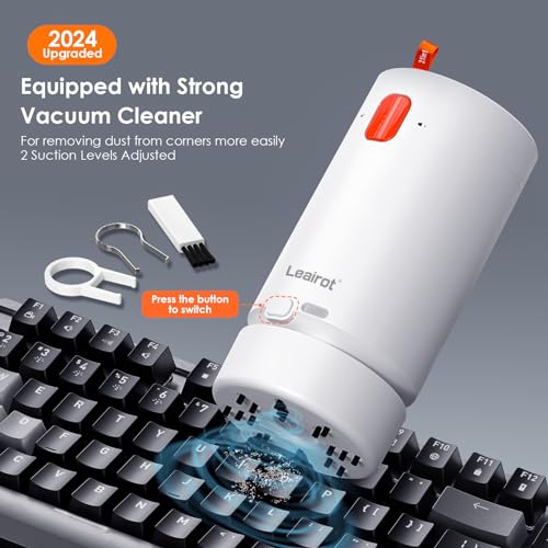 21-in-1 Cleaner Kit for Airpods, Leairot Cleaning Kit for Keyboard, Earbud, Laptop, iPhone Phone Charging Port & Screen, Camera Lens, Computer, Airpod Pro, Electronic Cleaner Kit with Mini Vacuum