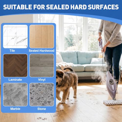 3 Pack Steam Mop Replacement Pads, Microfiber Steam Mop Pads with Scrub Strips, Compatible with Shark Steam Pocket Mop S3500 Series (S3501, S3601, S3901), Washable Pads for Sealed Hard Floors - color: White Scrub Stripe 3 Pack