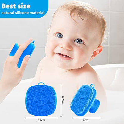Silicone Face Scrubber for Men Facial Cleansing Brush Silicone Face Wash Brush Manual Waterproof Cleansing Skin Care Face Brushes for Cleansing and Exfoliating (Blue) - color: Blue