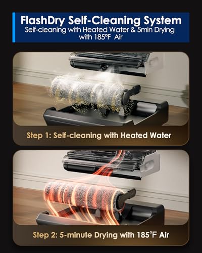Tineco Floor One Switch S6 Stretch Breeze Wet Dry Vacuum Cleaners, Floor Cleaner Mop 2-in-1 Cordless Vacuum for Multi-Surface, 20kPa Suction, Anti-Tangle Design, Flashdry Self-Cleaning, 180° Lay-Flat - style: Floor One Switch S6 Stretch Breeze