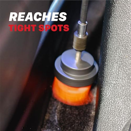 Maxshine 4” Universal M8 Medium-Duty Drill Brush – Upholstery & Carpet Scrubber Attachment for Car Detailing, Fabric, Seats, Floor Mats & Home Cleaning – Removes Stains, Grime, Spots & Buildup - size: 4"