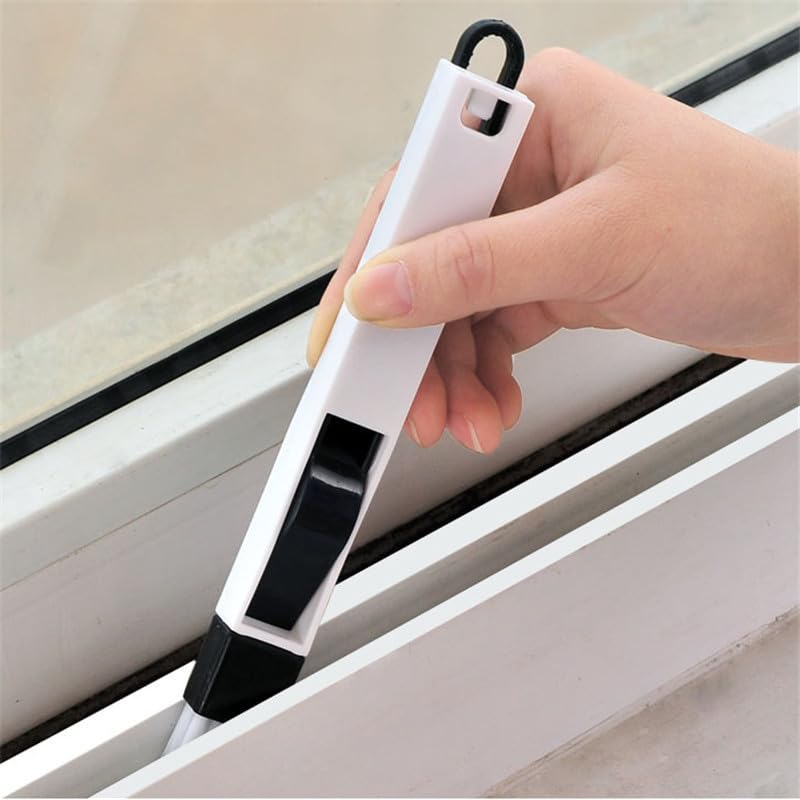 3 Sets Window Groove Mini Cleaning Brush Door Floor Slot Gap Keyboard Brushes Household Cleaning Tools Black - color: Black
