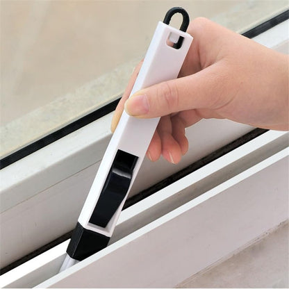 3 Sets Window Groove Mini Cleaning Brush Door Floor Slot Gap Keyboard Brushes Household Cleaning Tools Black - color: Black