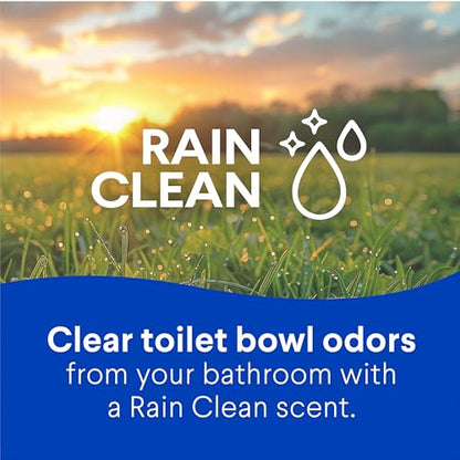 Clorox Toilet Bowl Cleaner with Bleach, Rain Clean Scent, Kills 99.9% of Germs, Removes Toilet Rings and Mold Stains, 24 fl oz, Pack of 12