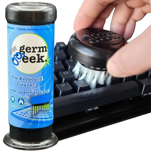 Germ Geek Keyboard Cleaning Brush Set - Multi-Purpose Electronics Cleaner for Laptop, Phone & AirPods - USA Made Premium Cleaning Kit - Universal Computer Cleaning Tool - Refill - size: Refill Pack