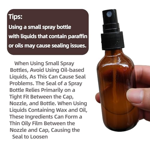 Zkupanx 4 PACK 2 oz Amber Small Glass Spray Bottles, Empty Spray Bottle for Hair, Plants, Perfume - Fine Mist, 2oz Mini Spray Bottle - color: Amber