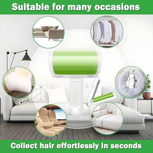 Reusable Washable Lint Roller 5 Pack, Sticky Travel Lint Roller, Portable Compact Pet Hair Remover Cleaner with Cover for Clothes, Pet Hairs, Carseats, Include Mini and Medium Size - size: 2 Large+3 Mini Size