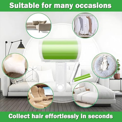 Reusable Washable Lint Roller 5 Pack, Sticky Travel Lint Roller, Portable Compact Pet Hair Remover Cleaner with Cover for Clothes, Pet Hairs, Carseats, Include Mini and Medium Size - size: 2 Large+3 Mini Size