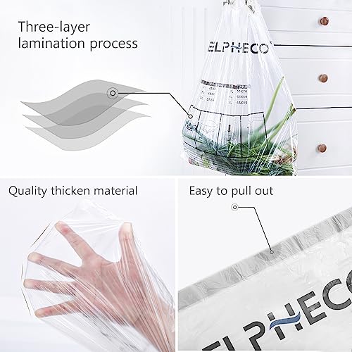 ELPHECO 2.5 Gallon Trash Bags │ 15 Liters Drawstring Garbage Bags │ Small Trash Bags For Bathroom Office Living Room Use │ Suitable For 1.5-4 Gallon Trash Can │ 18"×20" │ 180 Count / 18 Rolls │ A