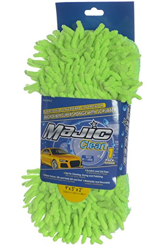 Majic Chenille Microfiber Super Sponge w/Scrubber