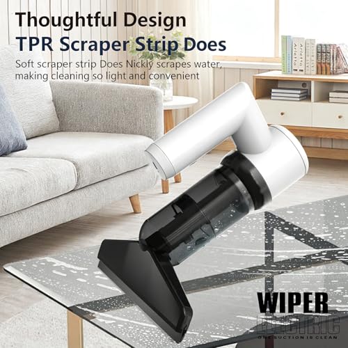High Efficiency 500ml Water Absorption Window Vacuum Electric Machine for Fast Drying Glass and Window Home Appliance - color: Black