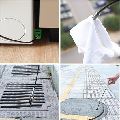 Drain Clog Remover, 79-Inch Flexible Grabber Claw Drain Snake, Pipe Cleaner for Kitchen, Bathroom, Tub, Toilet, Sewer, and Gutter - style: 76 IN