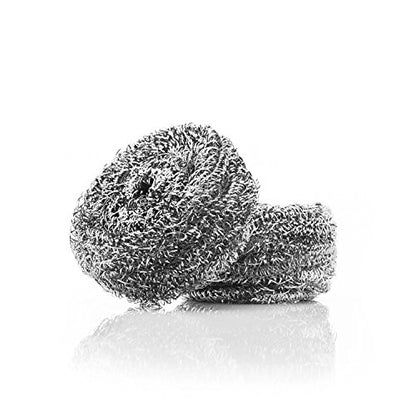 Stanley Home Products Stainless Steel Scrubbers – Rust Resistant Sponge for Pots, Pans, Grills, Ovens, Sinks and Tools – Metal Scrubbers for Kitchen & Garage Cleaning (1 Pack - 2 Count)