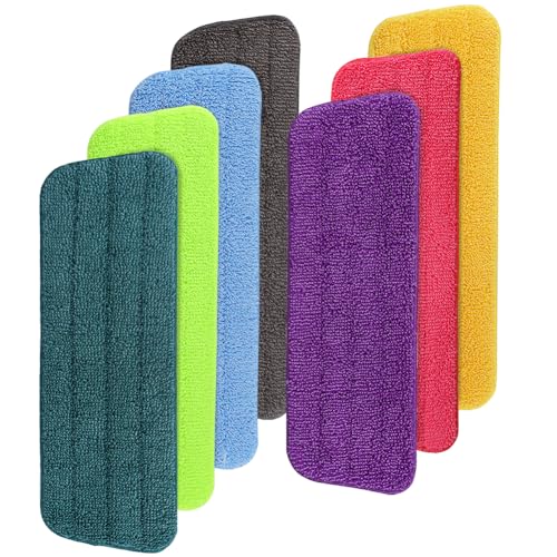 Mop Head Replacement for Libman Freedom Spray Mop - Washable Reusable Wet & Dry Cleaning - Microfiber Spray Mop Pads Refill for Multi-Surface Floor -7 Pack (Colorful) - color: 7 Pack