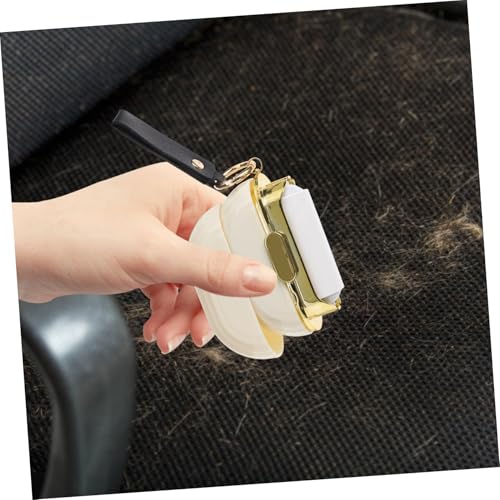 Toddmomy Portable Mini Lint Roller for PET Hair Removal Compact Travel Size Sticky Lint Remover for Clothing and Furniture Reusable Hair Trimmer Hand Strap