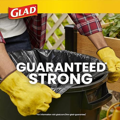 Glad Large 30 Gallon Trash Bags, Unscented Heavy Duty Garbage Bags, Forceflex with Drawstring, 30 Count (Packaging May Vary) - size: 30 Count (Pack of 1)