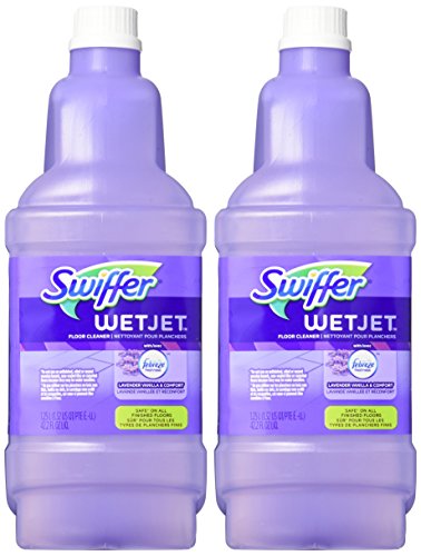 Swiffer WetJet Multi-Purpose and Hardwood Liquid Floor Cleaner Solution Refill, Lavender Vanilla & Comfort, 42.2 fl oz - size: 1 Count (Pack of 1)