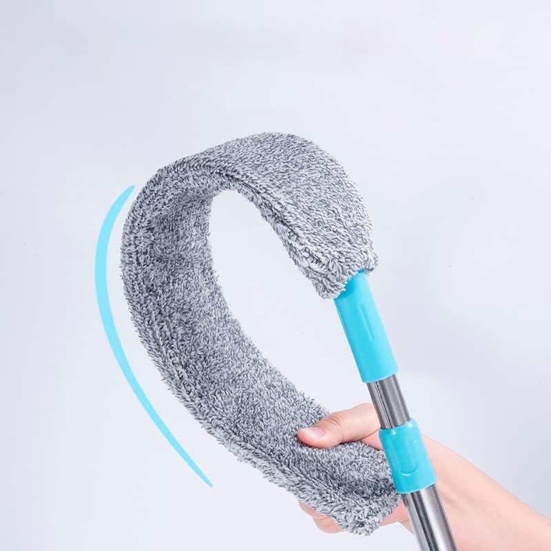 Replacement Gap Duster for Home Coner Place, Durable Flexible Arbitrary Bending Microfiber Gap Dust Brush for Under Furniture Bed Couch Fridge(Grey)
