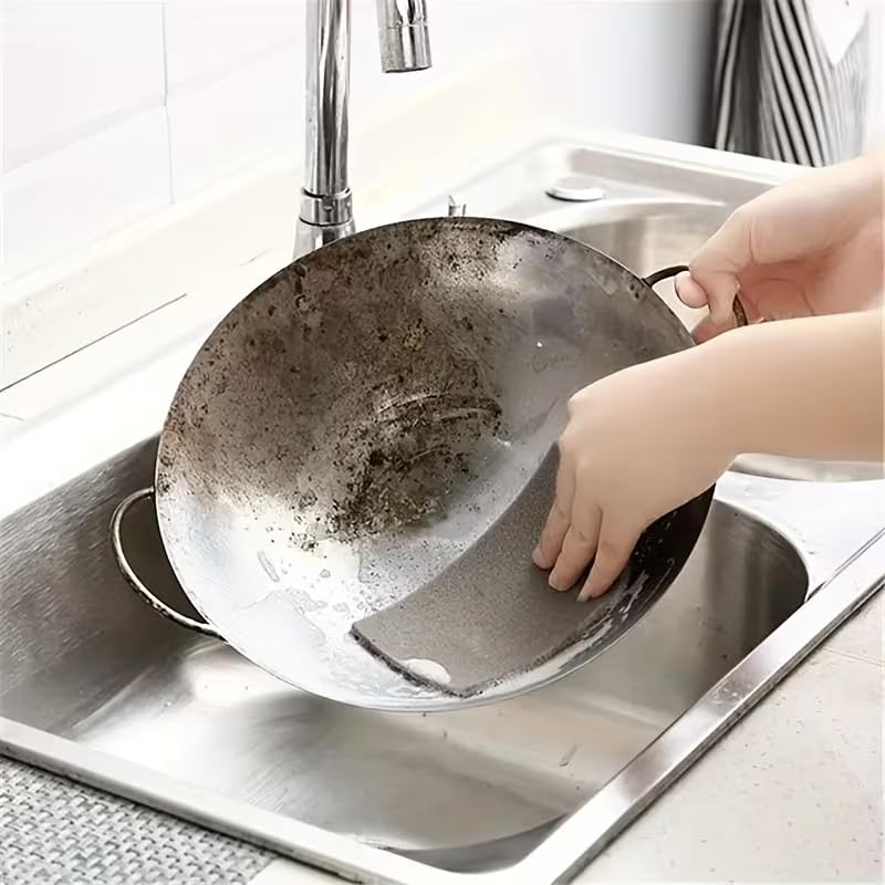 10pcs Diamond-Coated Heavy Duty Cleaning Pads - Abrasive Sponge Scrubbers for Pot Bottom, Cutting Board, Rust Removal, Dishwashing, Household & Commercial Use, Effortless Scouring Power 3.54"x5.31"