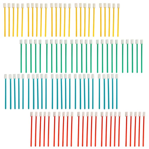 Evaclean Swilly Original Disposable Crevice Brushes - 100 Pack - Versatile Cleaning Tool for Tight Spaces, Window Tracks, Keyboards, Car Vents, and Household Use (Multicolor) - color: Multicolor